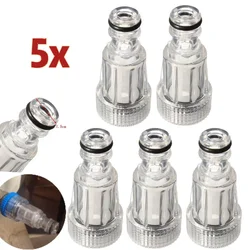 1/2/5x Thread Faucet Quick Connector Car Washing Machine Water Filter High Pressure Washer Garden Pipe Hose Adapter For K K2-K7