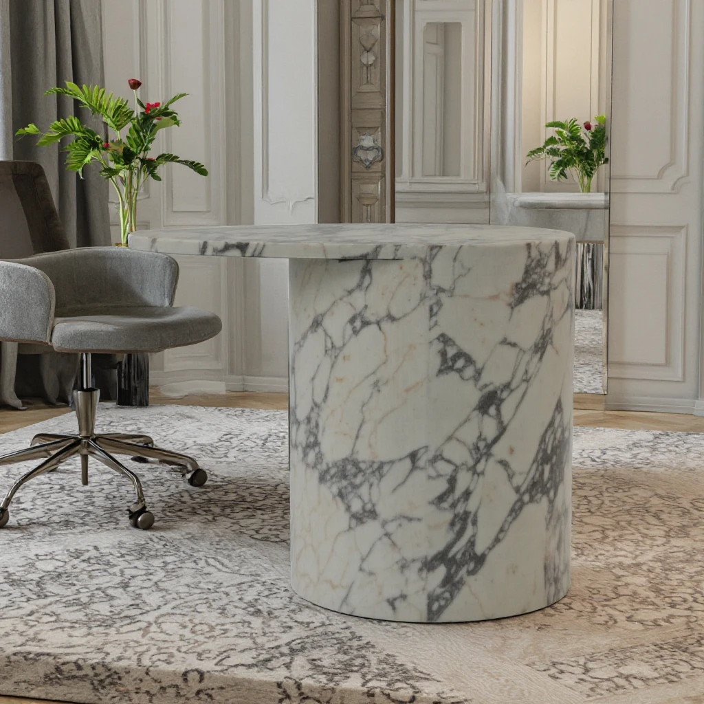 Modern Marble Coffee Table with Unique Natural Texture for Home Living Room Furniture