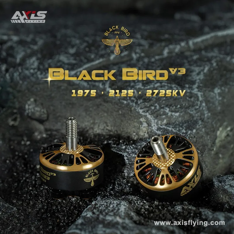 

AxisFlying Blackbird V3 2207 2725KV 2125KV 1975KV 4-6S Brushless Motor for FPV Freestyle Drones Juicy Sbang