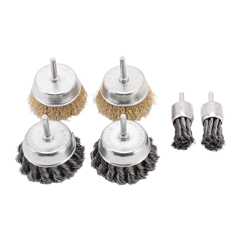 

Wire Brush Set, Metal Rust Removal Brush with Handle, Wire Wheel Set, Rust Removal, Grinding and Polishing