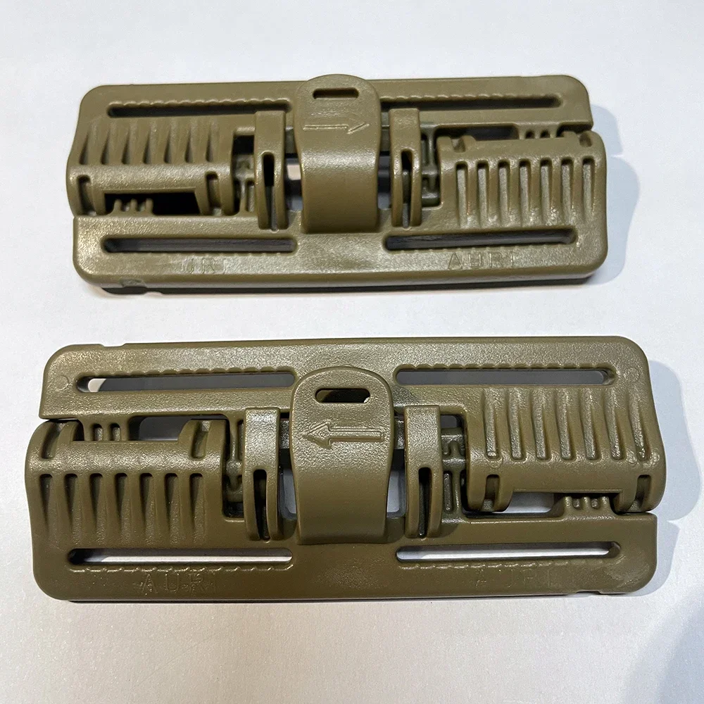 

2PCS Vest Quick Release Buckle Slider Molle Strip Module Strip Buckle Quick Disassembly Fixture Kit Hunt Accessories