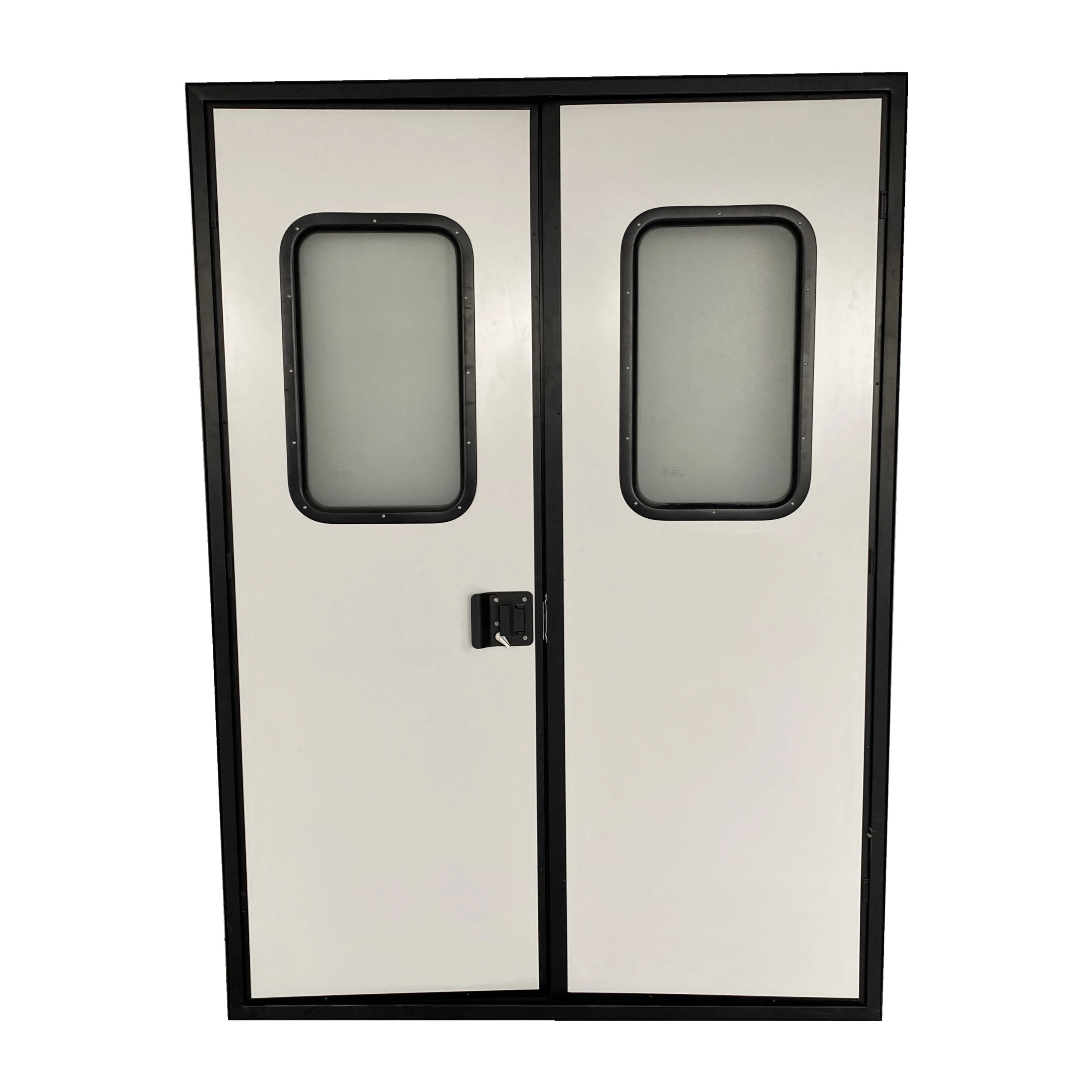 Aluminum Alloy Door Frame Single-point Lock RV Double-doors Ambulance Door With Top And Bottom Lock