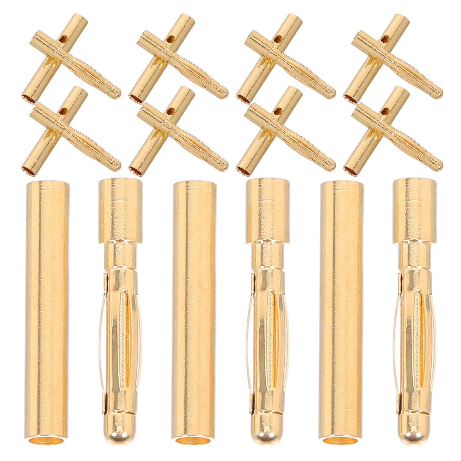 

30Sets 2mm Gold Plated Banana Plug Connectors Male Female for Esc Speaker Wire Connector Adapter