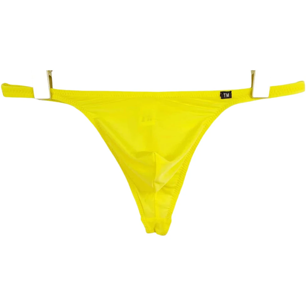 

Bulge Pouch Thong For Men G-strings Ultra-thin Lingerie Blue Sexy Briefs New Condition Regular Length Clothing