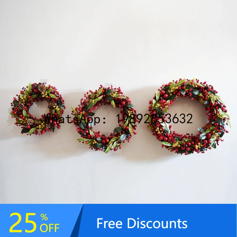 

XL Artificial Wreath Decoration Christmas Party Hanging Handmade Large Wreath