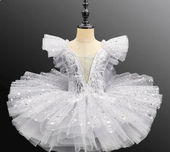 المهنية راقصة الباليه الباليه توتو للطفل الفتيات فستان الأميرة الباليه توتو ملابس الرقص الباليه الجمباز يوتار ملابس الرقص