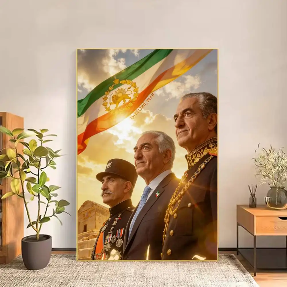 King Mohammad Reza Shah Pahlavi Iran Poster Versatile HD Waterproof Wall Art Self-Adhesive Decor for Any Space Ideal Gift