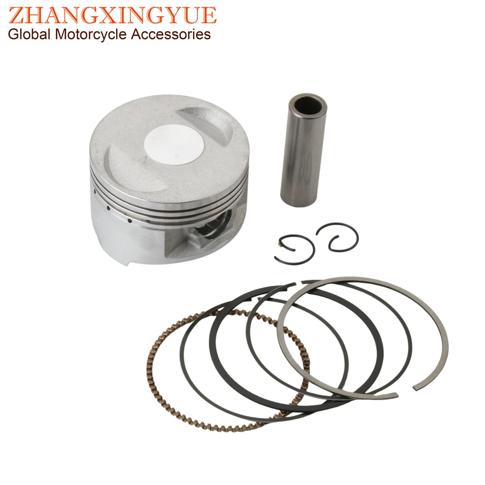 52.4mm 57.4mm 58.5mm 61mm 63mm Piston Kit For Baotian BT125T Rocky125 Tanco125 125cc 150cc 152QMI 157QMJ 4-Stroke Scooter Engine