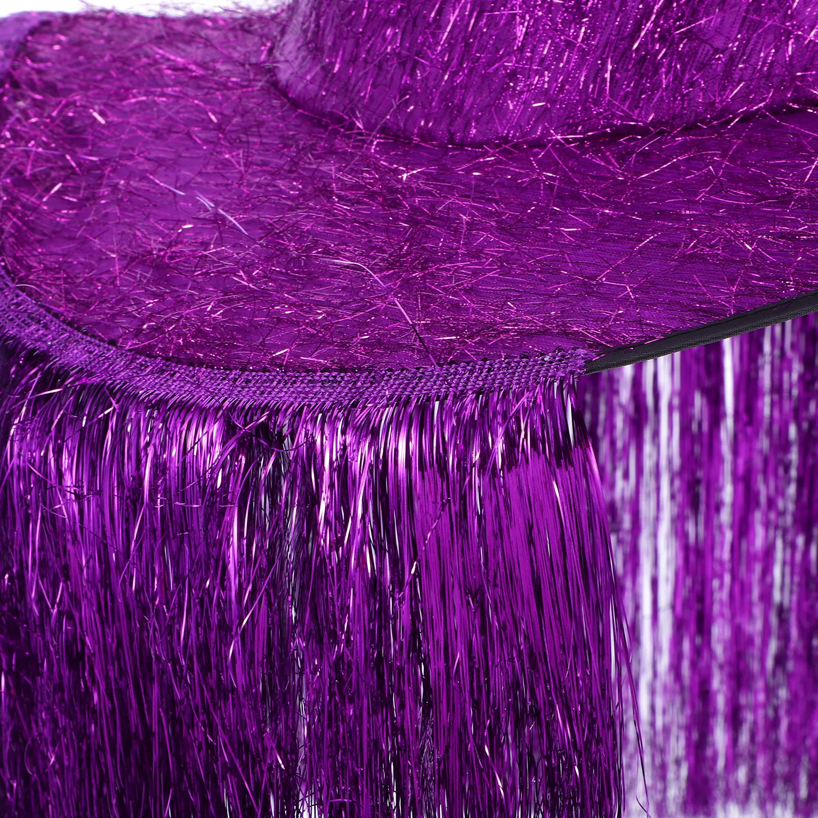 Sombrero de bruja para niños con borlas moradas, tela Oxford, ligero y cómodo, accesorio para fiesta de Halloween, sombrero de cosplay con tema de cumpleaños