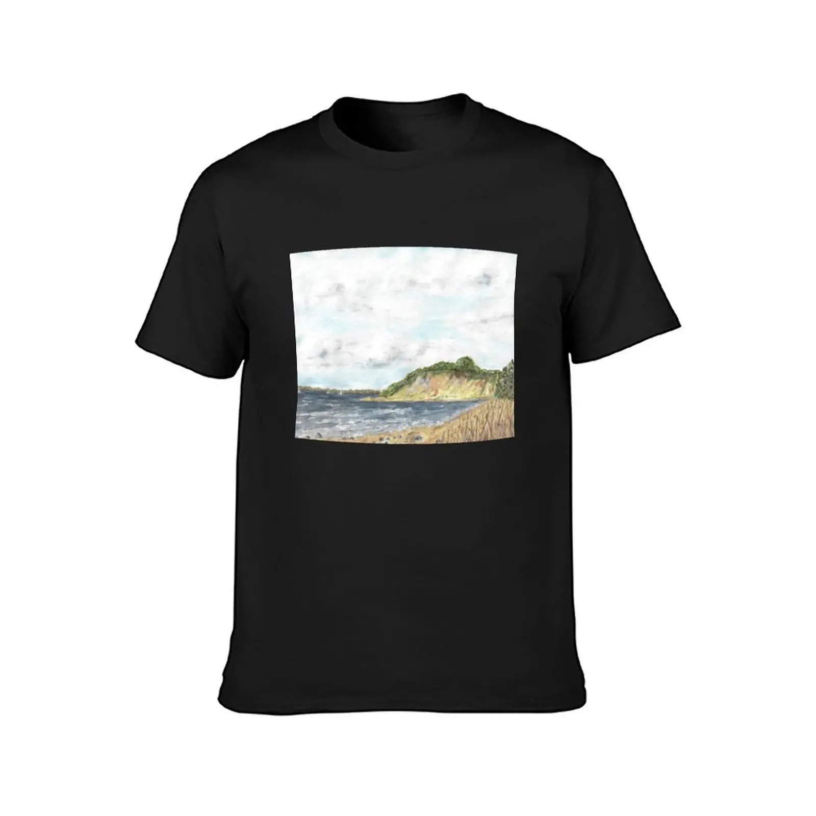 Holnis Kliff, Flensburg Fjord T-Shirt shirts graphic tees Short sleeve tee quick drying designer t shirt men