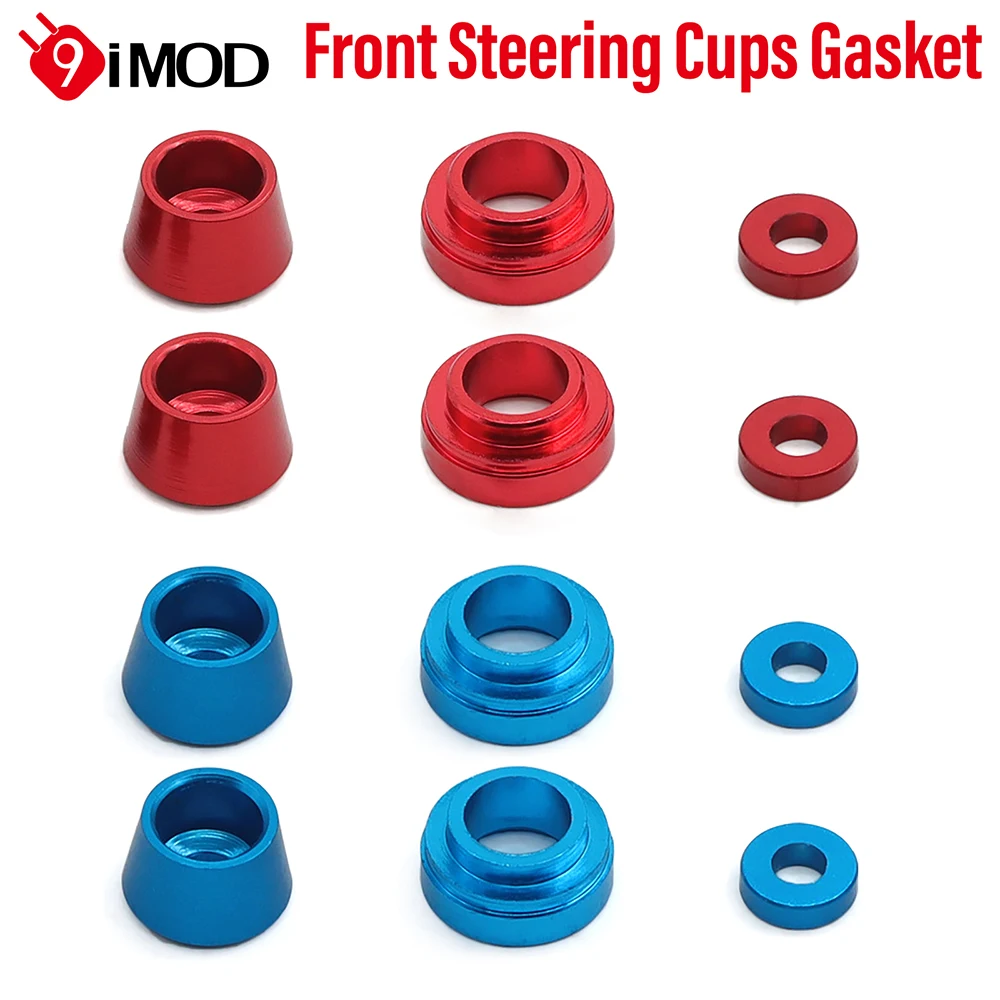 9IMOD Metal Steering Cups Gasket Front Steering Cups Gasket 1/10 Tamiya TT02 Gasket Kit For 1/10 Tamiya TT02 RC Car Upgrade Part