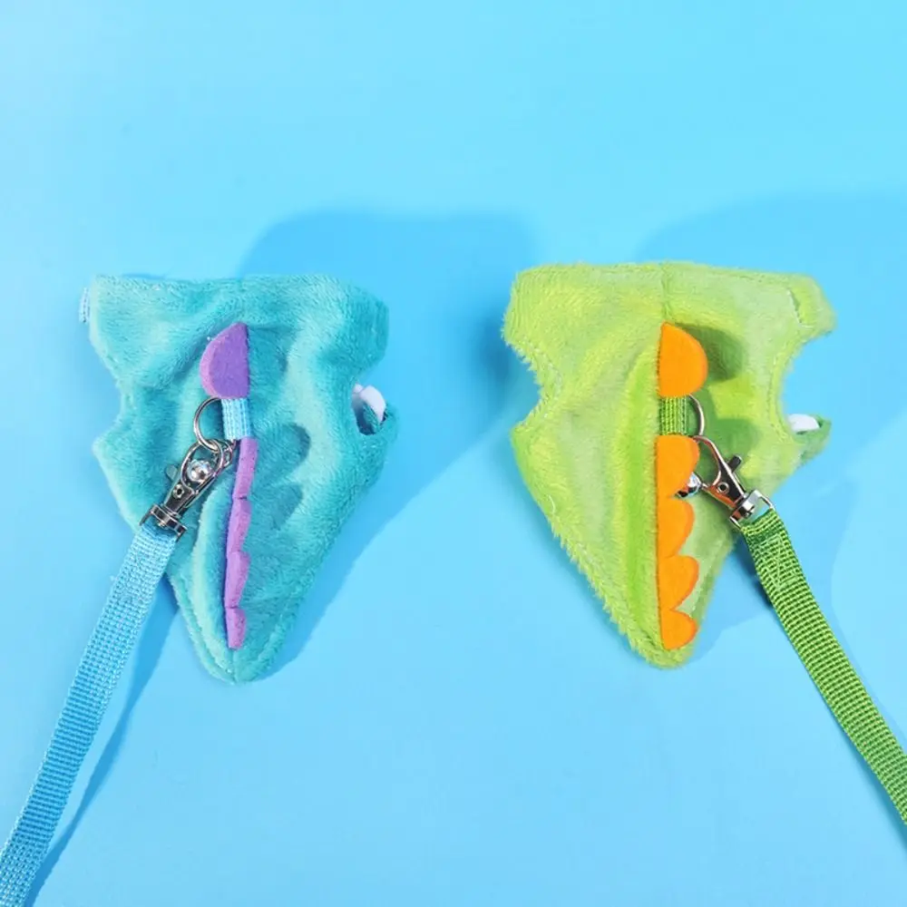 لطيف الكرتون النمس سترة تسخير قابل للتعديل التنين تصميم الهامستر شريط للصدر الفانيلا مع جرس خنزير غينيا سترة السلامة التدريب #5