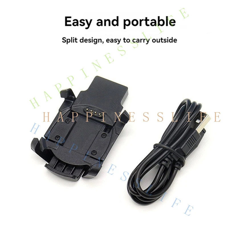 Y... Split Charger Charging Cable Charging Dock Set For Garmin Fenix 3/3 HR/ Quatix 3