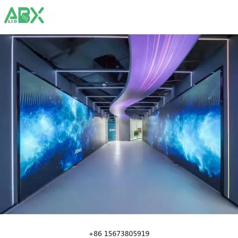 

Видеостена P2.5 P1.5 P1.2 P0.9 для помещений, полноцветный гибкий LED-дисплей 4K 8K HD