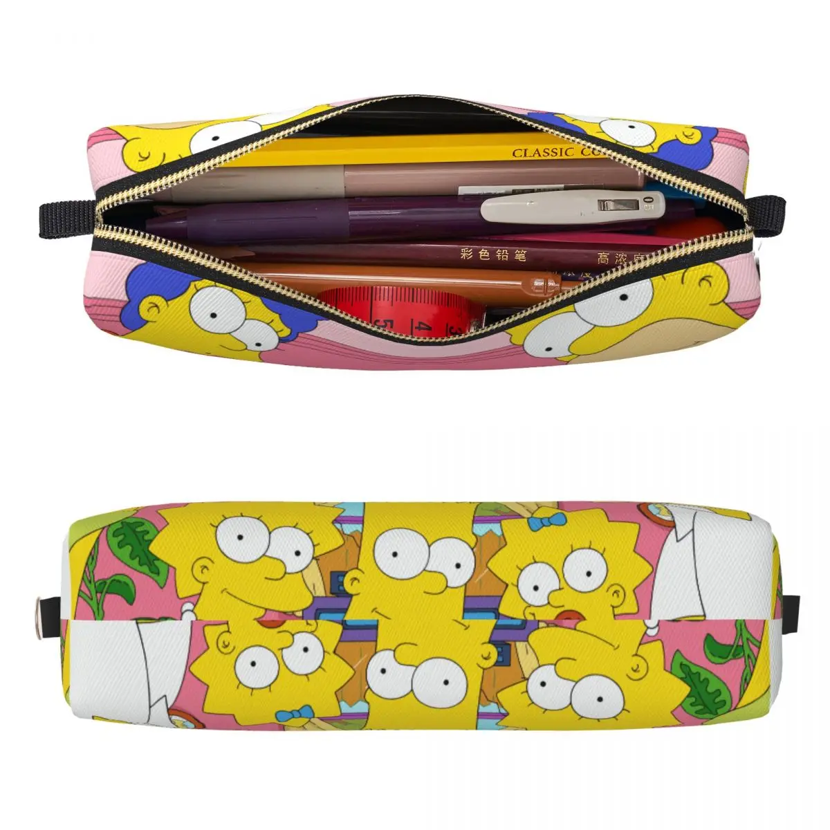 Cartoon The S-Simpsons Pencil Case Fashion Pen Holder Bags Girls Boys Large Storage Students School Cosmetic Pencil Box