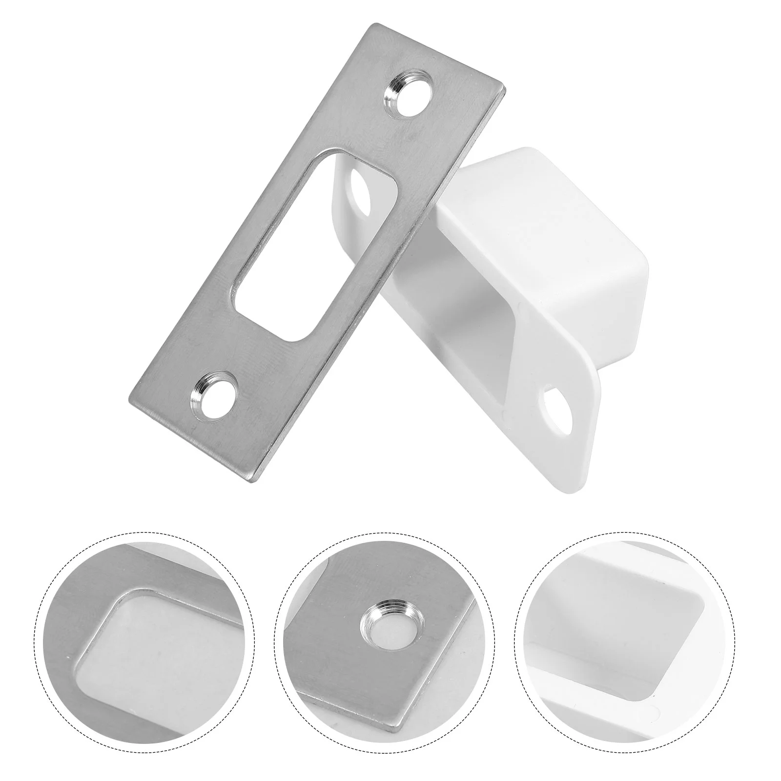 Strike Plates for Interior Doors Stainless Steel Latch Deadbolt Cover Lock Reinforcement Locks