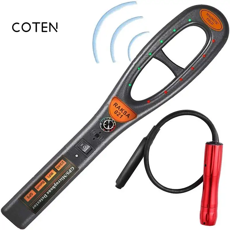 

Bonlor 021, портативный антишпионский детектор скрытой камеры, GSM аудио, детектор ошибок, GPS-сканер, большой диапазон обнаружения