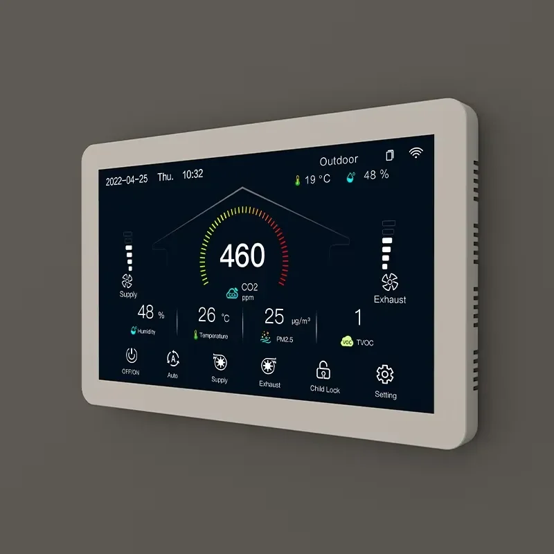 HRV ERV MVHR HVAC System Controller Suitable for AC EC DC Fans 7'' Smart Home WIFI RS485 Controller - view 6