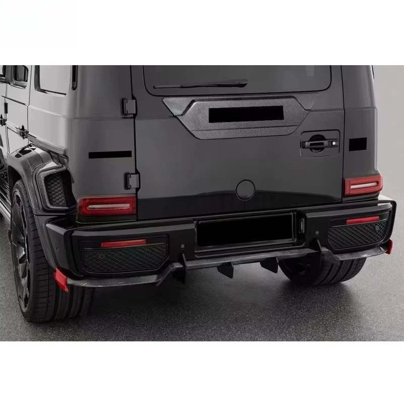 Dry Carbon Fiber G900 Style BS Body G Class W463A W464 G63 G-Wagon Bumper Hood Wheel Arch Rim