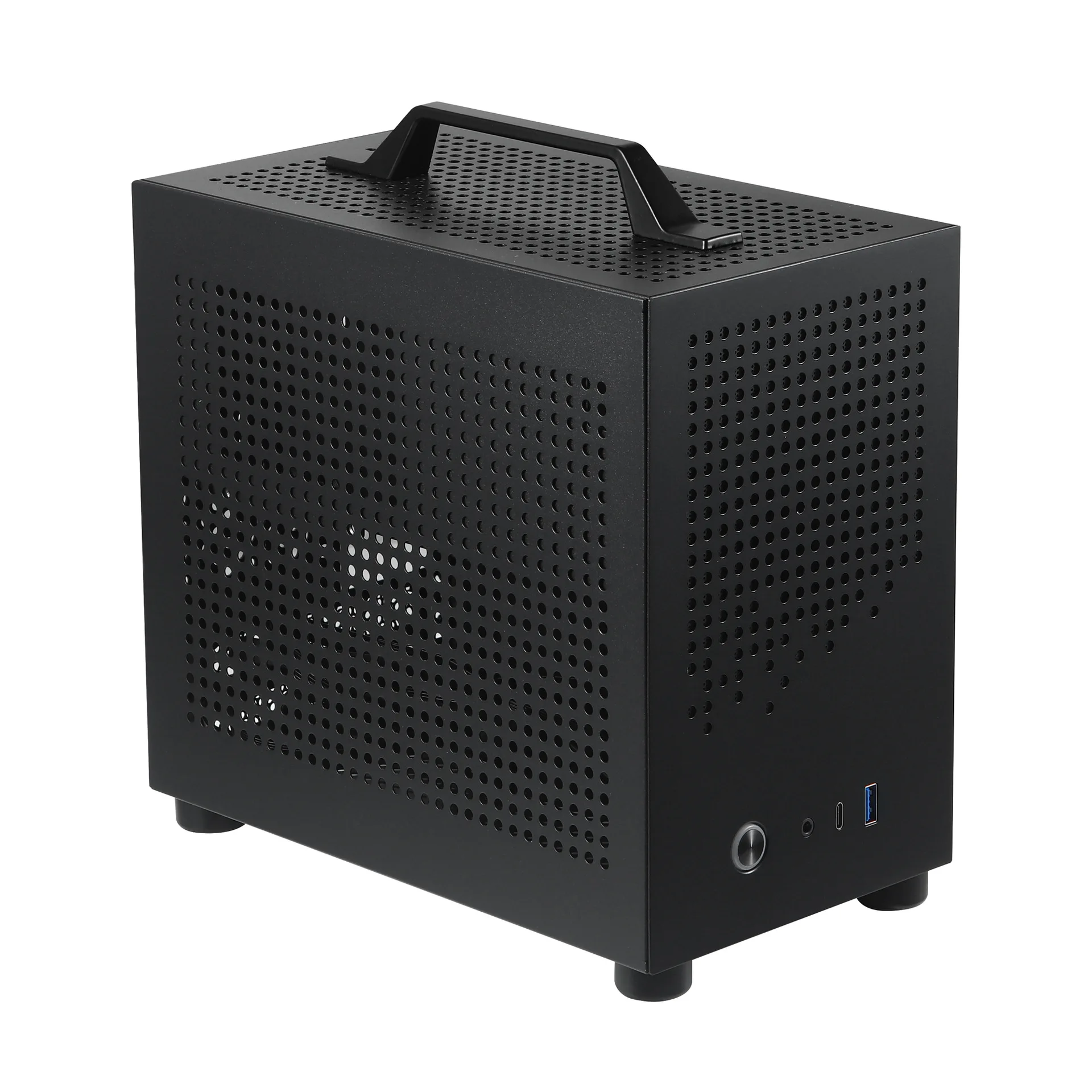 Mini-Tower-PC-Gehäuse Kompatibel Mit Mini-ITX, ITX-Mainboard, Small-Form-Factor-Computergehäuse Unterstützt 210mm GPU