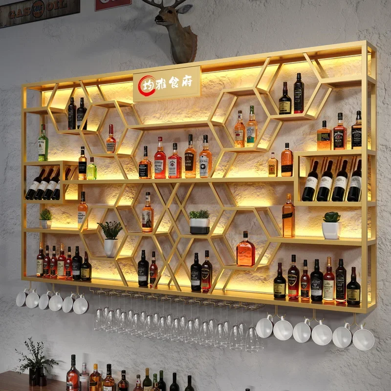 

Modern Bar Cabinet Bottle Storage Movable Commercial Mini Wine Minimalist Furniture Farmhouse Shop Luxury Liquor Bottles Corner