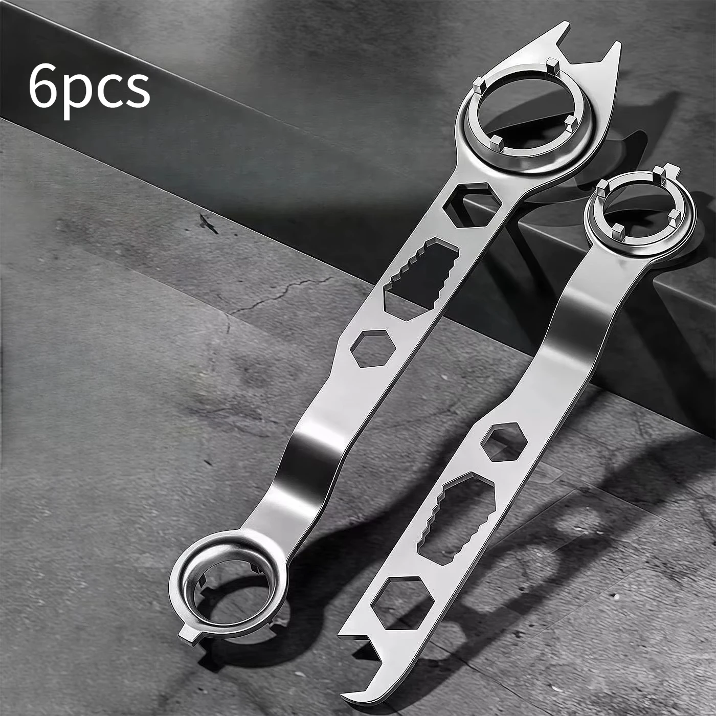 6pcs Four Claw Angle Grinder Wrench Ten In One Grinder Special Adjust Disassemble Press Plate Universal Thickened Wrench