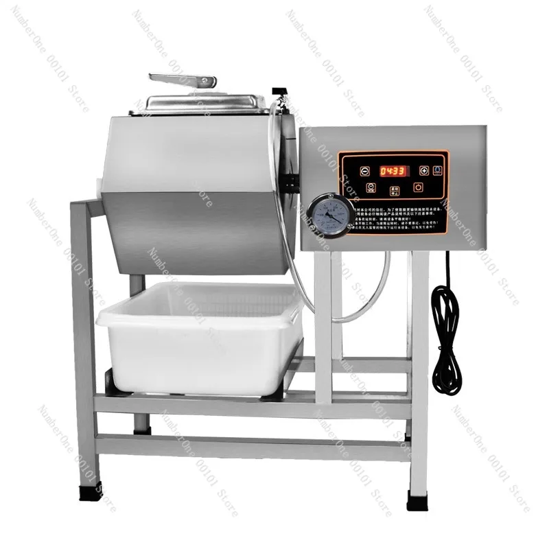 Commercial Vacuum Meat Marinating Machine Full Automatic Small Tumbler Marinade Mixer for Beef Chicken Pork Burger Patty Fried