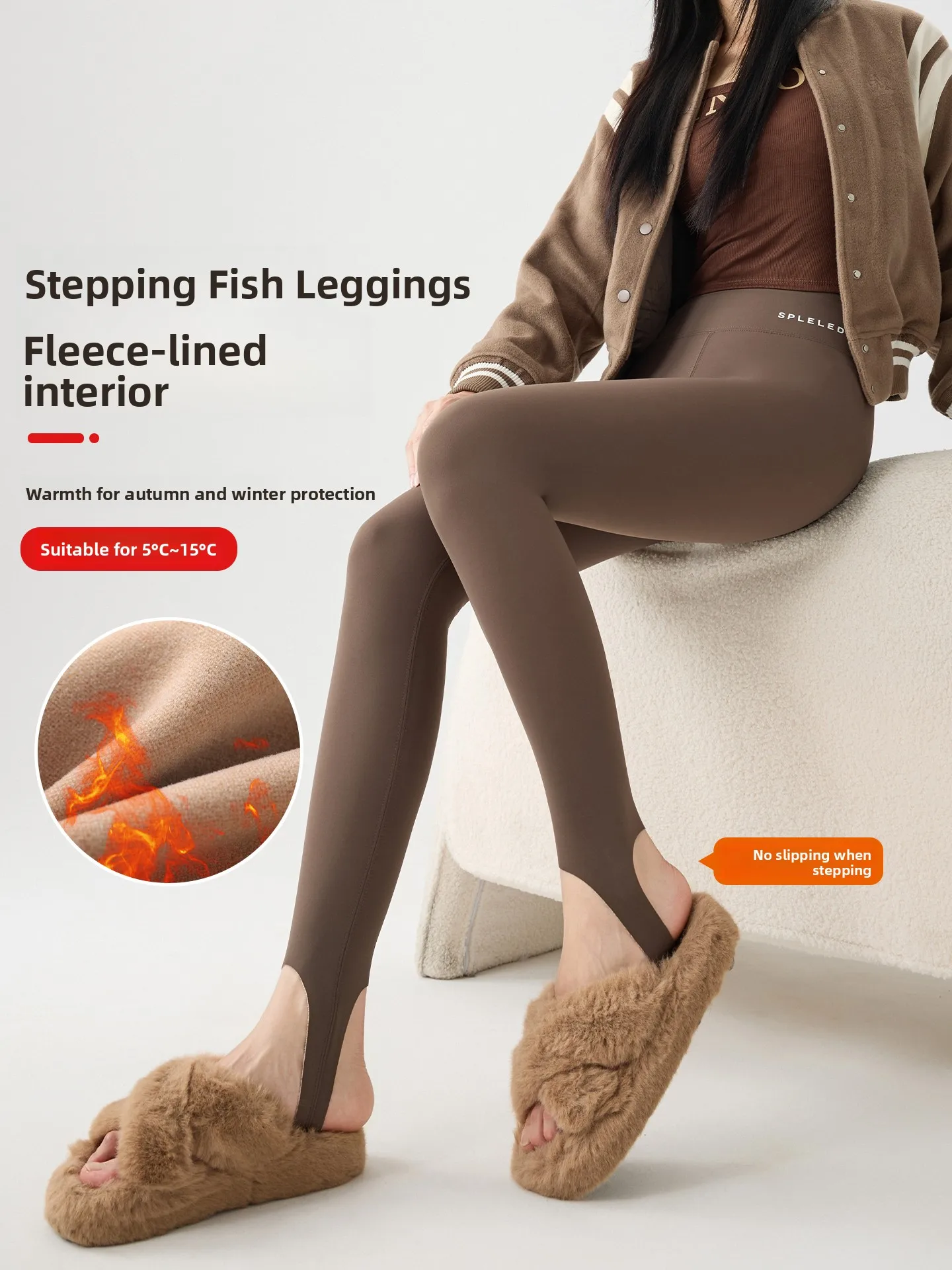 Women's High-Waist Fce Lined Yoga Fitn Pants Winter Base Layer arkskin Tights Warm Belly Control Casual Long Trousers