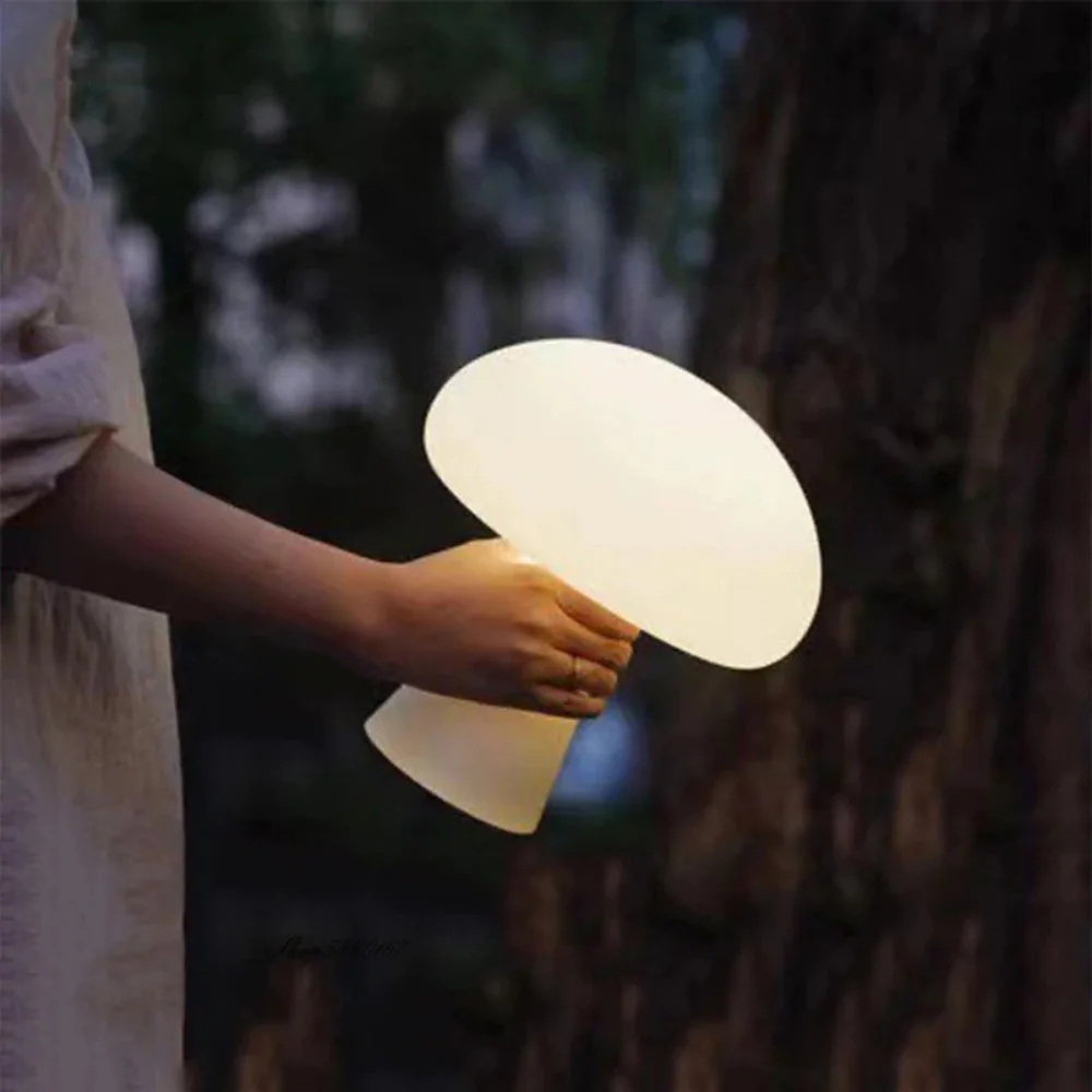 Mushroom LED Table Lamp Infinitely Dimmable Light Adjustable Color Temperature Brightness Bedroom Study Room Home Decor Led Lamp