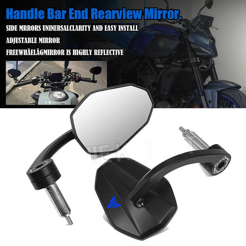 

For YAMAHA MT-03 MT-07 MT-09 MT-10 MT 03 07 09 MT125 TRACER XJ6 Motorcycle Bar End Mirror 7/8" 22mm Handlebar Rearview Mirror