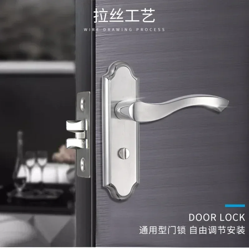 

Keyless Bathroom, Toilet Private Room, Bedroom Lock, Lever Lock Hardware Door Locks Lock Cylinder Accessories