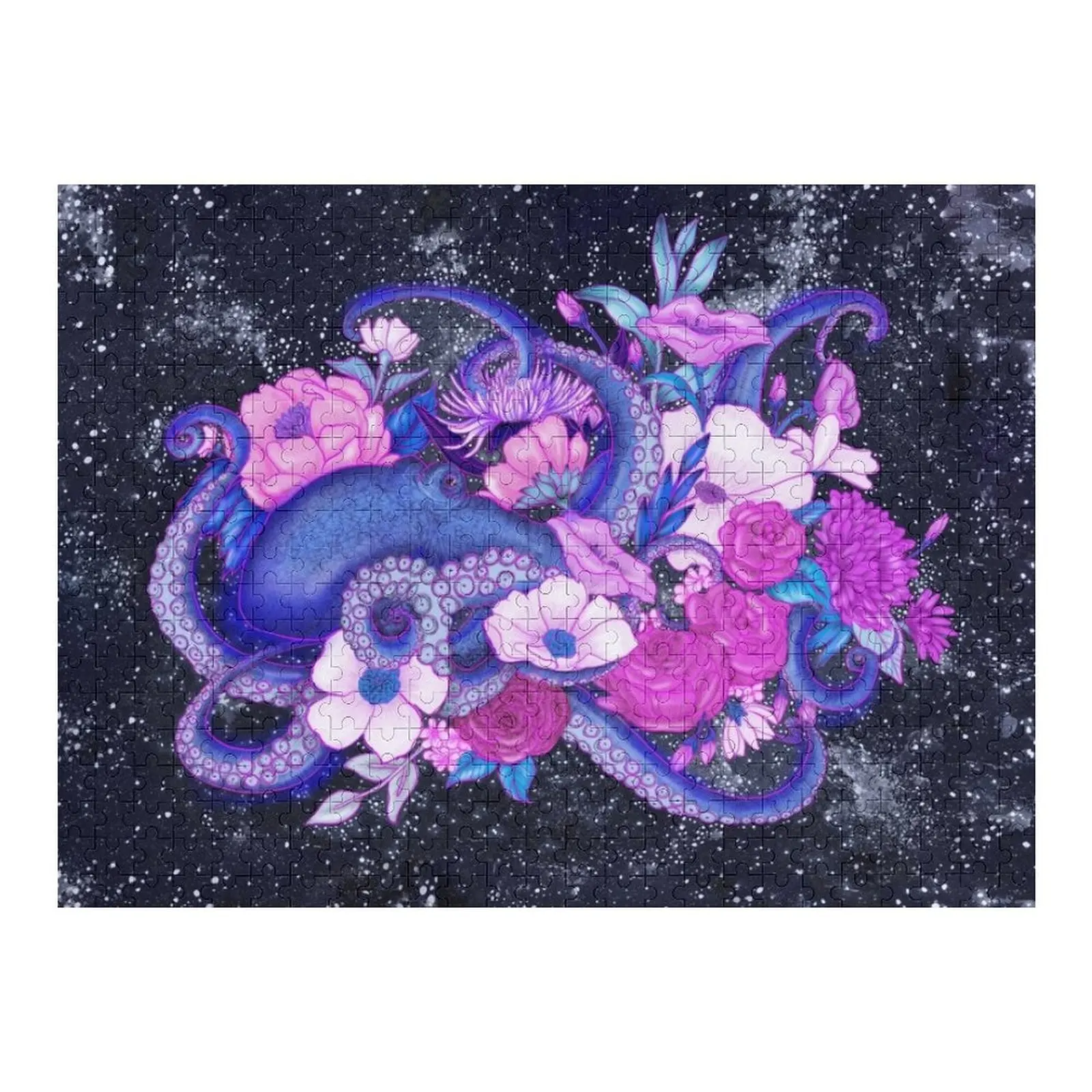 

Magic Ocean: The Octopus Coloured Version Jigsaw Puzzle Personalize Animal Custom Name Child Toy Personalized Wooden Name Puzzle