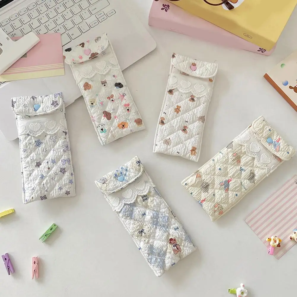 

Милый мультяшный мягкий чехол для очков, мини-портативный чехол для защиты от царапин, солнцезащитные очки, дорожная сумка для хранения N5P4