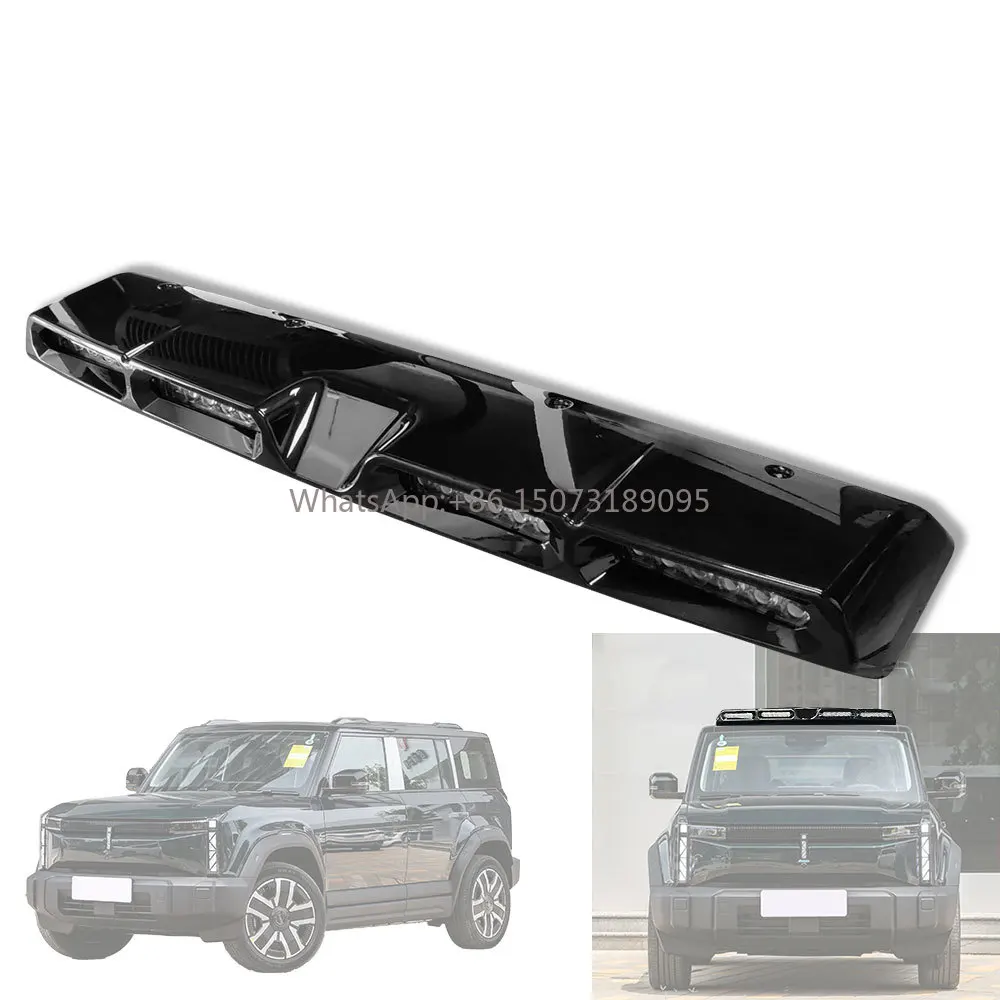 

Car Modification Accessories Top Light LED Roof Light Glossy Black for Chery ICar 03 SUV 2024