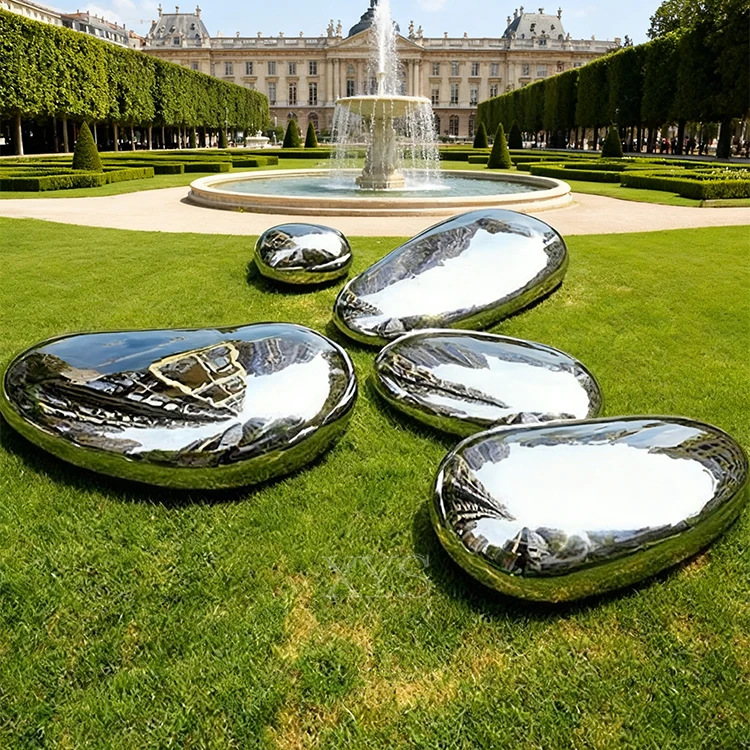 Creative Modern Stainless Steel Handmade Garden Landscape Sculpture Casting Technique Fashion Love Theme for Villa Art Hotels