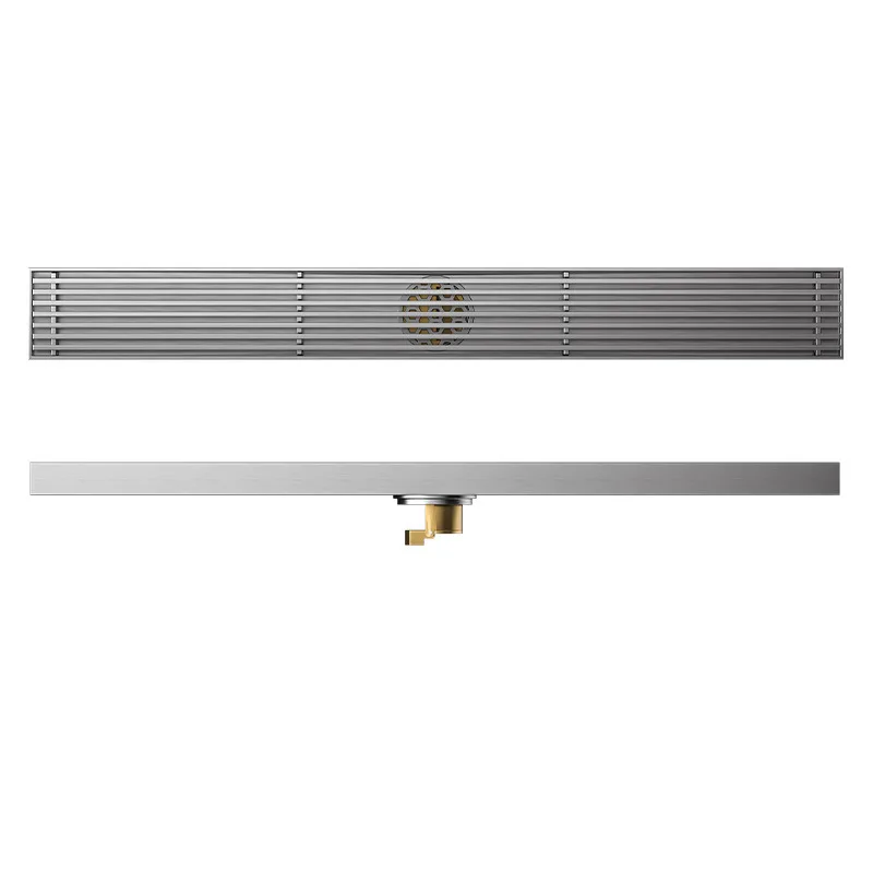 YOTO Stainless Steel Floor Drain Pure Copper Odor-proof Core Modern Minimalist Brushed Surface Hotel-grade Shower Floor Drain