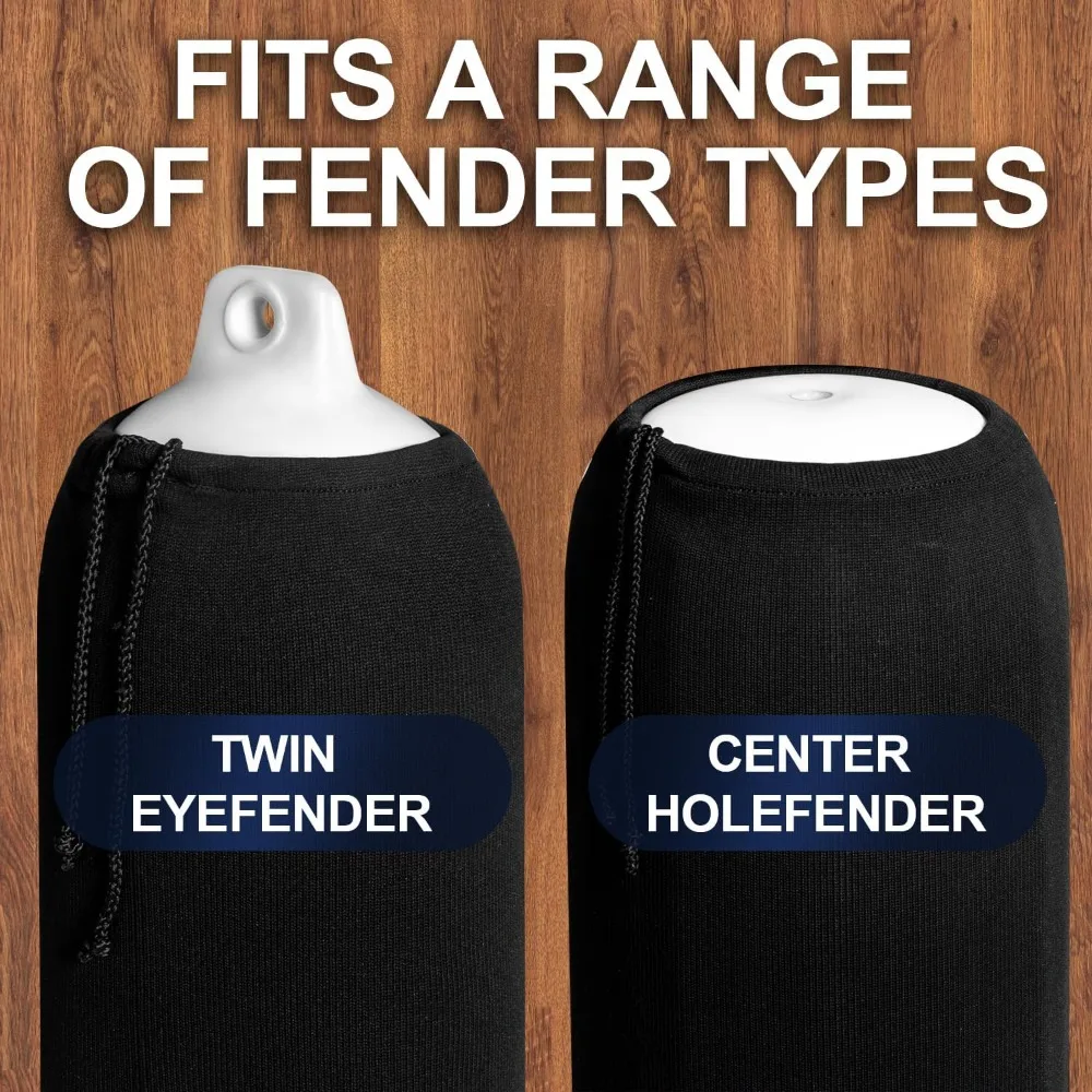 

200*470mm Black Velvet Boat Inflatable Fender Cover Anti-UV Salt Protection Sun Snow Ice Frost Protector