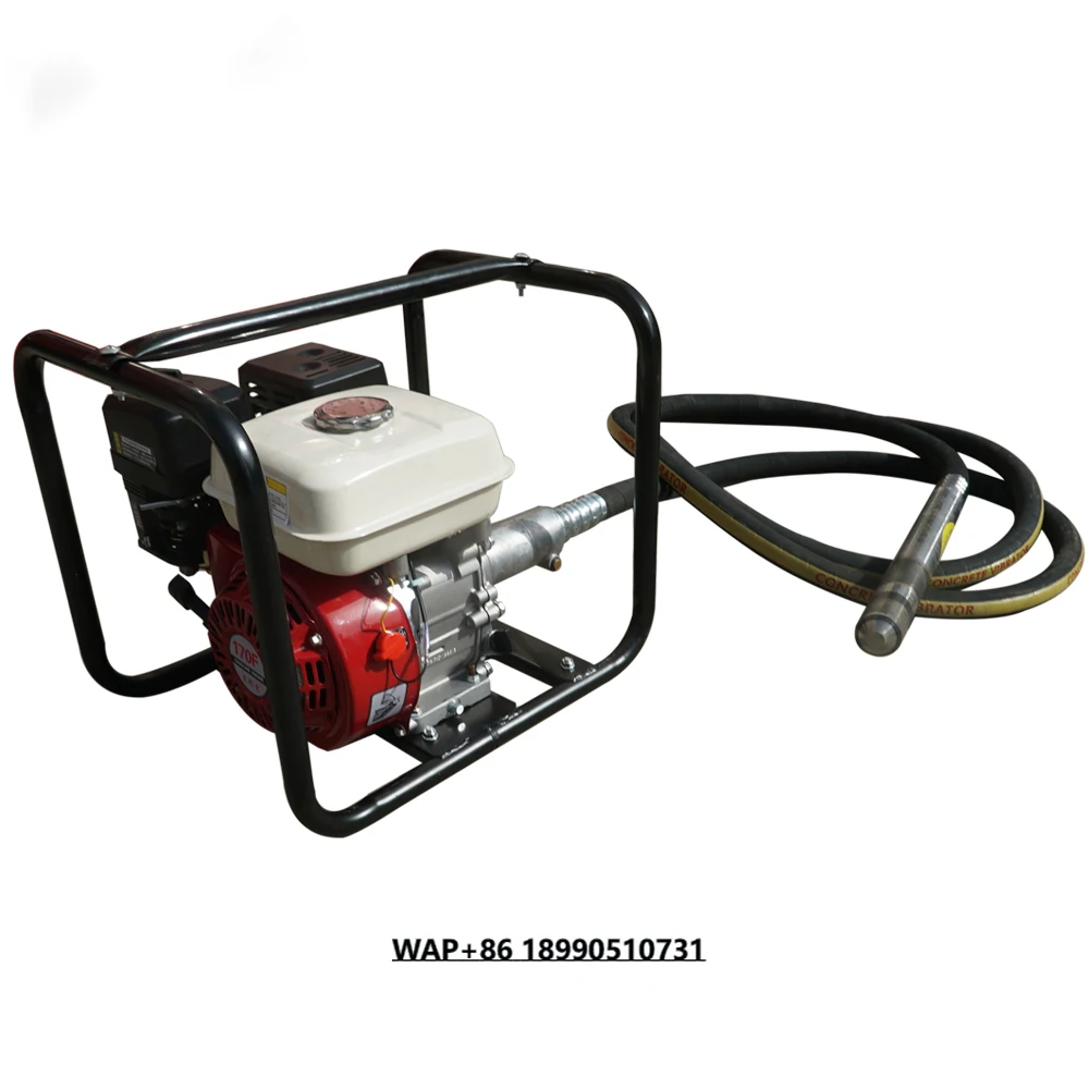 Portable Internal Engine Vibrator Concrete Vibrator Handle Screed Clinging Features 184HZ Frequency 0.5MM Amplitude