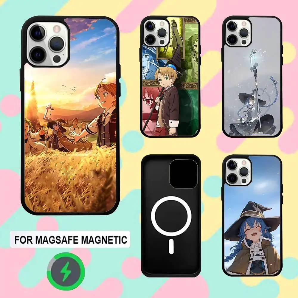 

Phone Case For iPhone 16e,16,15,14,13,12,11,Plus,Pro,Max,Mini M-Mushoku Anime T-Tensei Magsafe Magnetic Wireless Charging