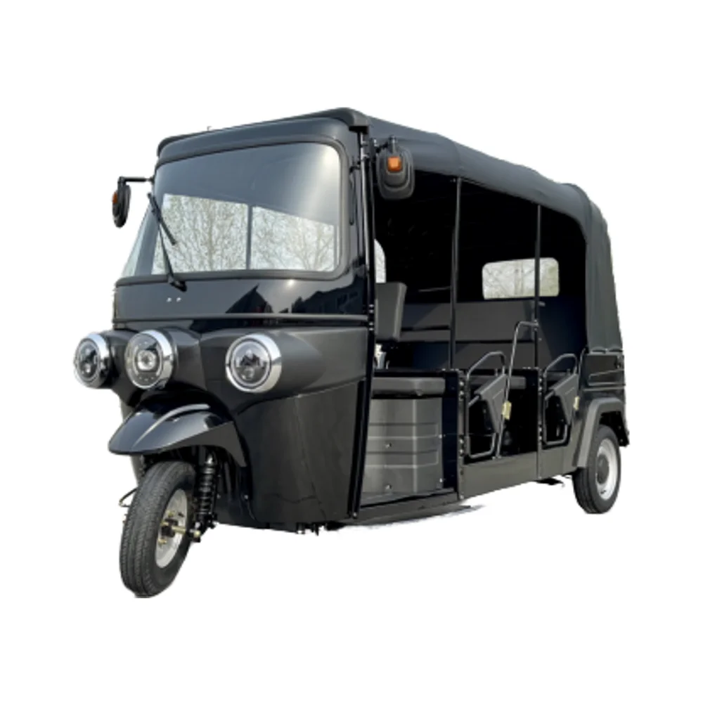 EU CE Certified 100Ah Electric Tricycle Exclusive 60V Tuktuk with Open Body for Scenic Spots Hotels for Export