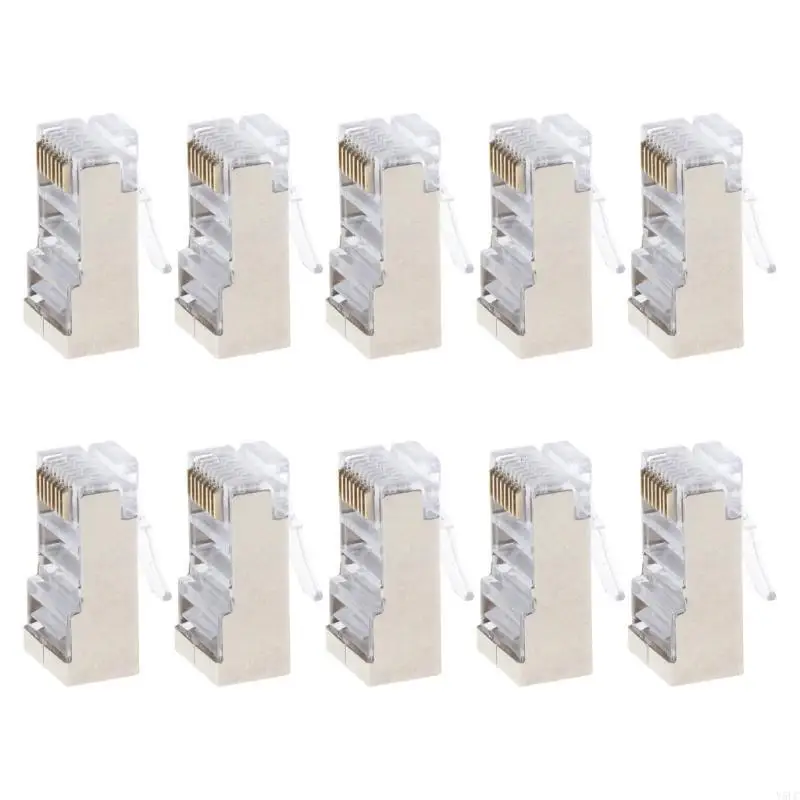 RJ45 CAT6 LAN UTP Plug Plug Fool Cat6 Connector instalação
