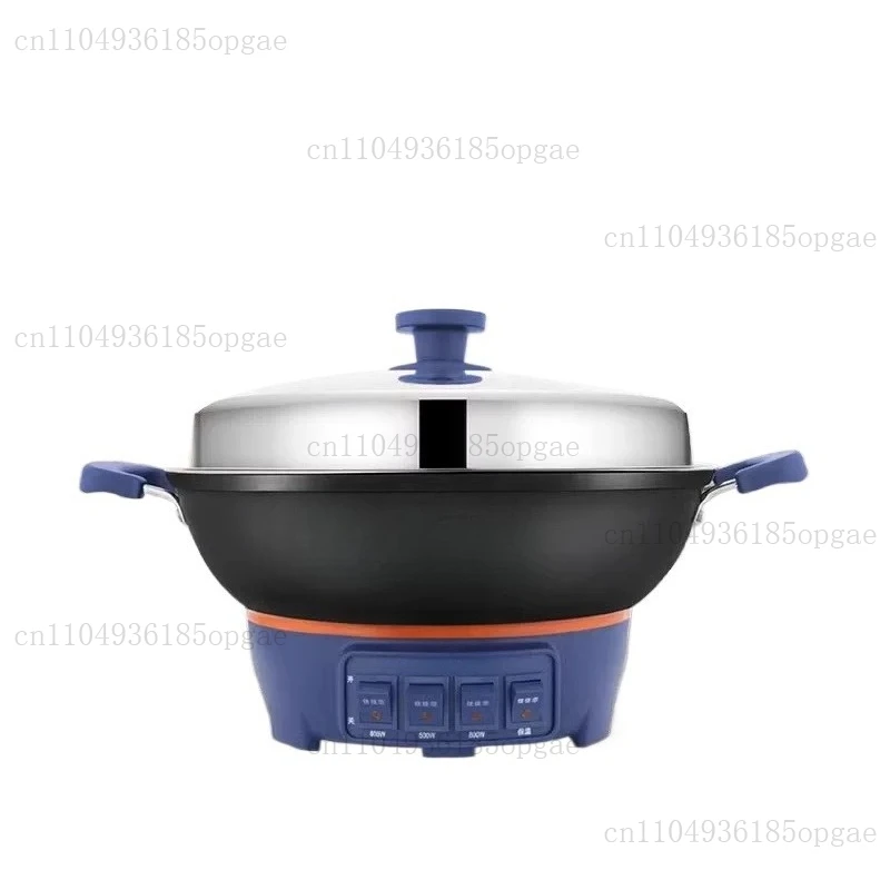 

new Electric wok Multifunctional electric heating pot Household electric pot Cast iron thickened fried rice cooking integrated