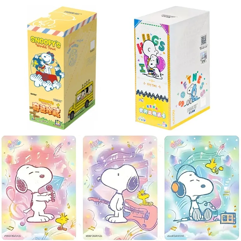 

Оригинальные коллекционные карточки KAYOU Snoopy World Travel Cards: «Чудесная глава» - Дневник путешествий во времени. Мультяшные сувениры, подарки для детей на праздники.