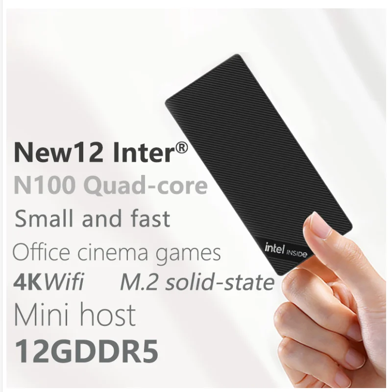Brand new ZX05 intel Alderlake-N N100 Windows11 Pro 16GB LPDDR5 2TB SSD WIFI6 RJ45 1000M LAN 4K HDMI Dual Display Mini PC SticK