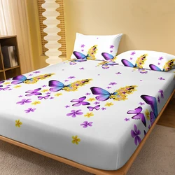 1 Piece of Morning Dance Patterned Matte Bedsheet, Bedroom Printed Bedspread, Bedding (Excluding Pillowcases)