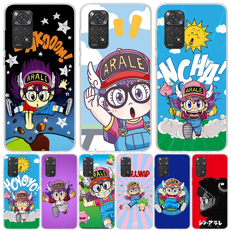 Dr Slump Arale Anime Case Phone Cover for Xiaomi Redmi Note 13 12S 12 11S 11 11T 11E 10S 10 Pro Plus 9S 9 8T 8 5G Trend Fundas