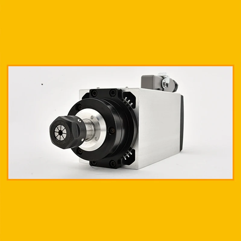 2.2KW Square Air Cooling Spindle ER11 Air-cooled Milling Spindle with ER20 Collet for DIY Cnc Machine