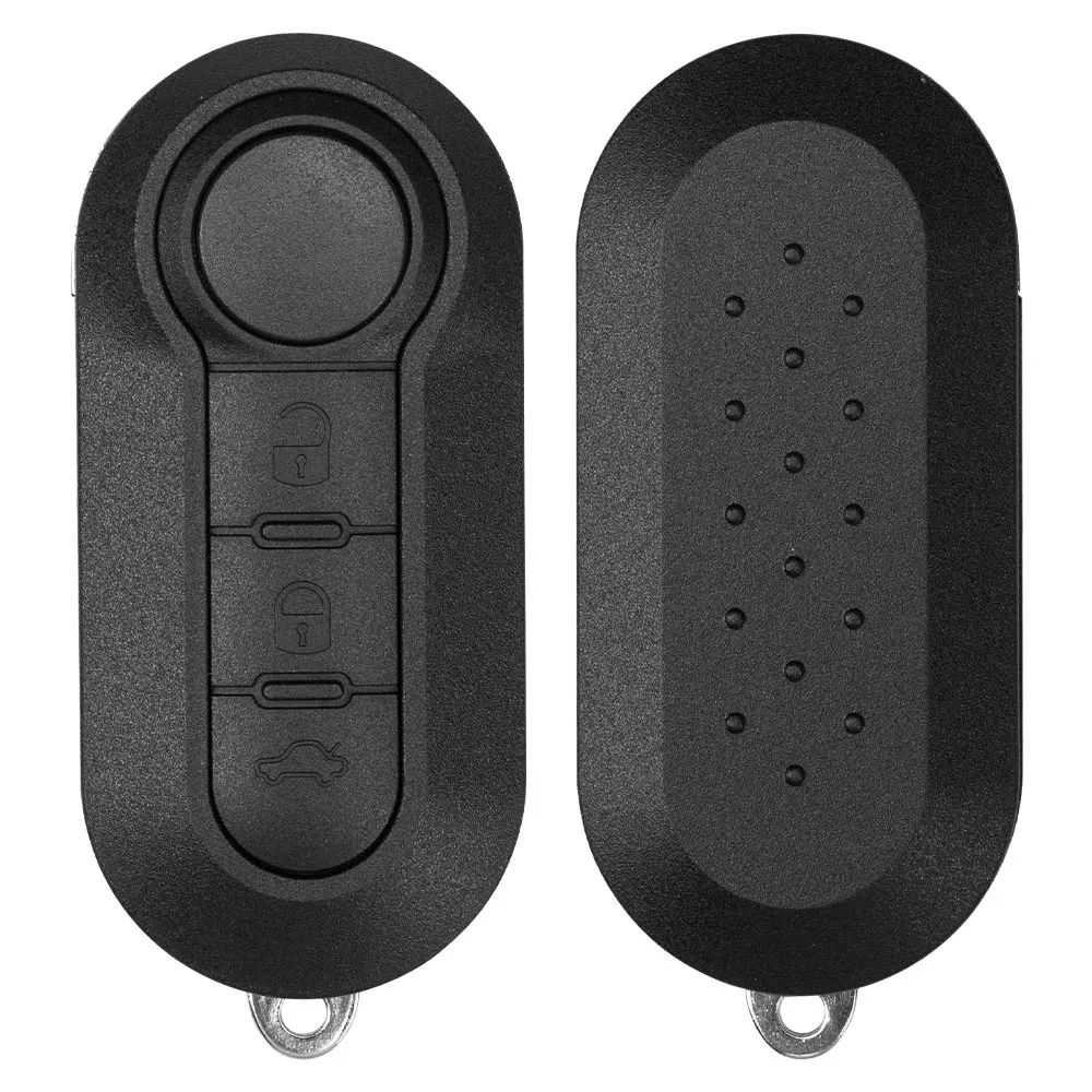 Okey Car Key 3 Buttons Flip Remote Key COMBO  for FIAT 500 Panda Punto Bravo Car Alarm Keyless Entry SIP22 Blade 433.92Mhz ID46