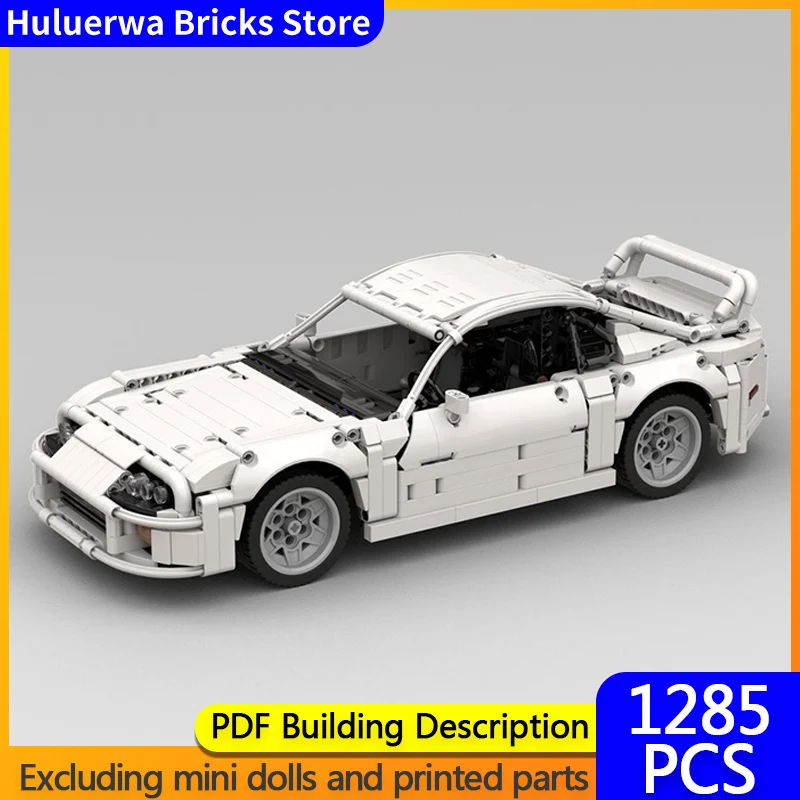 

Speed Racing Car Model MOC Building Bricks Supra MK4 Top Tier Sports Car Modular Technology Gifts Holiday Assemble Children Toys
