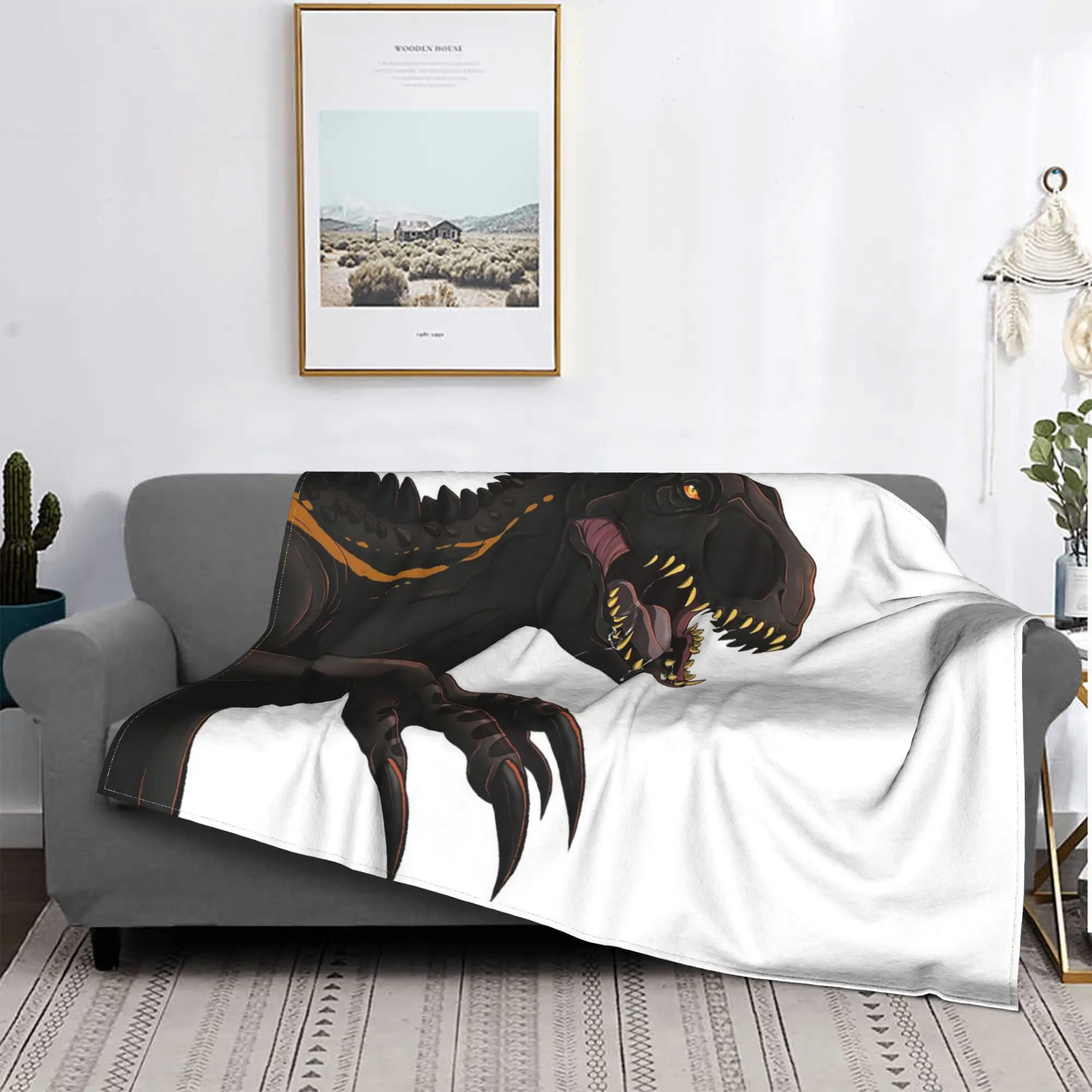 

Jurassic World Indoraptor Blankets Multi-function Fleece Sofa Throw Blanket for Home Bedroom Outdoor Throws Bedspread Quilt